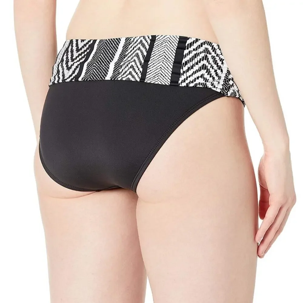 Kenneth Cole Printed-Waist Bikini Swim Bottom